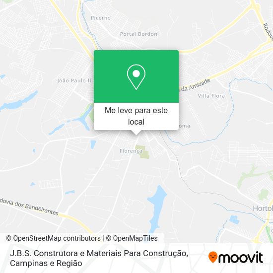 J.B.S. Construtora e Materiais Para Construção mapa