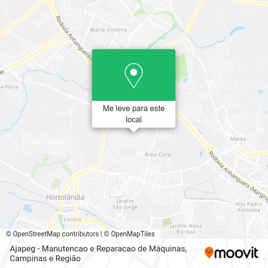 Ajapeg - Manutencao e Reparacao de Máquinas mapa
