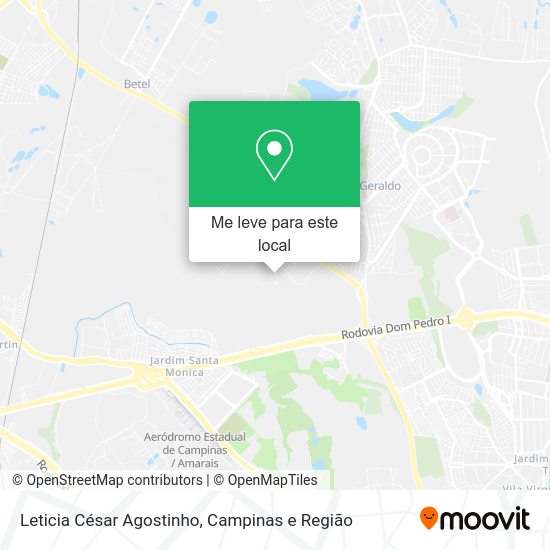 Leticia César Agostinho mapa