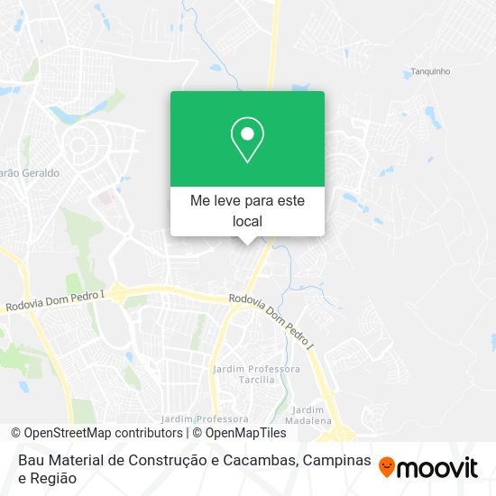 Bau Material de Construção e Cacambas mapa