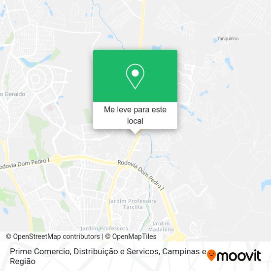 Prime Comercio, Distribuição e Servicos mapa