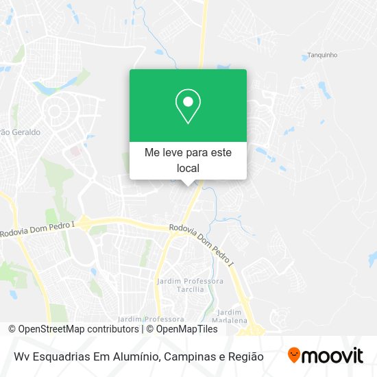 Wv Esquadrias Em Alumínio mapa