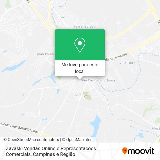 Zavaski Vendas Online e Representações Comerciais mapa