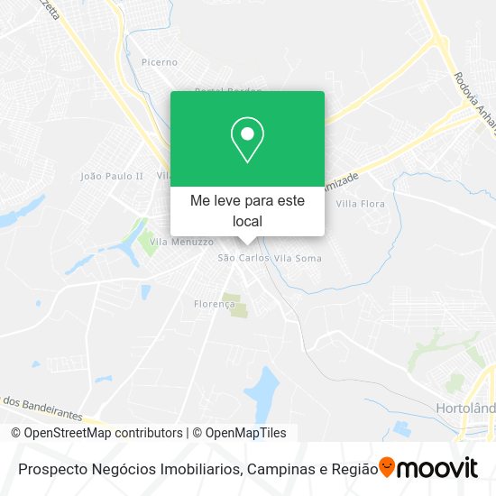 Prospecto Negócios Imobiliarios mapa