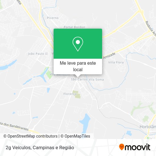 2g Veículos mapa