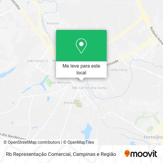 Rb Representação Comercial mapa