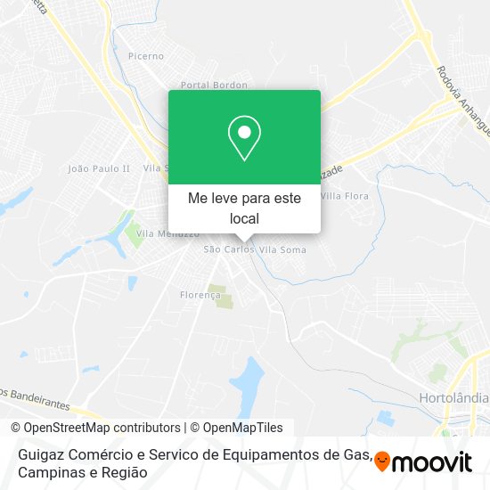 Guigaz Comércio e Servico de Equipamentos de Gas mapa