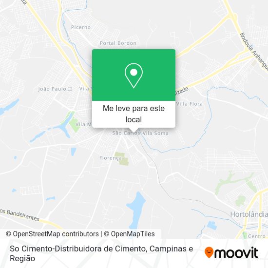 So Cimento-Distribuidora de Cimento mapa