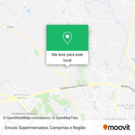 Enxuto Supermercados mapa