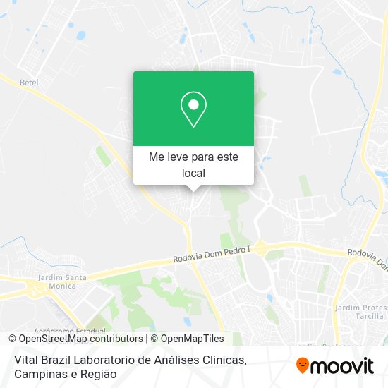 Vital Brazil Laboratorio de Análises Clinicas mapa
