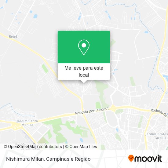 Nishimura Milan mapa
