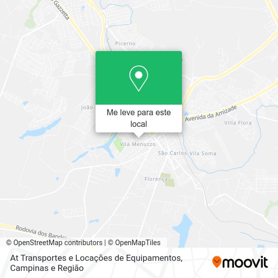 At Transportes e Locações de Equipamentos mapa