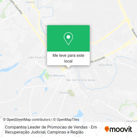 Companhia Leader de Promocao de Vendas - Em Recuperação Judicial mapa