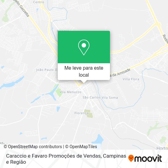 Caraccio e Favaro Promoções de Vendas mapa