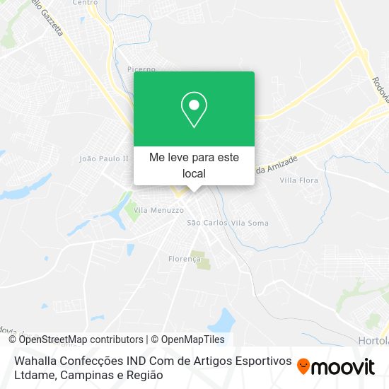 Wahalla Confecções IND Com de Artigos Esportivos Ltdame mapa