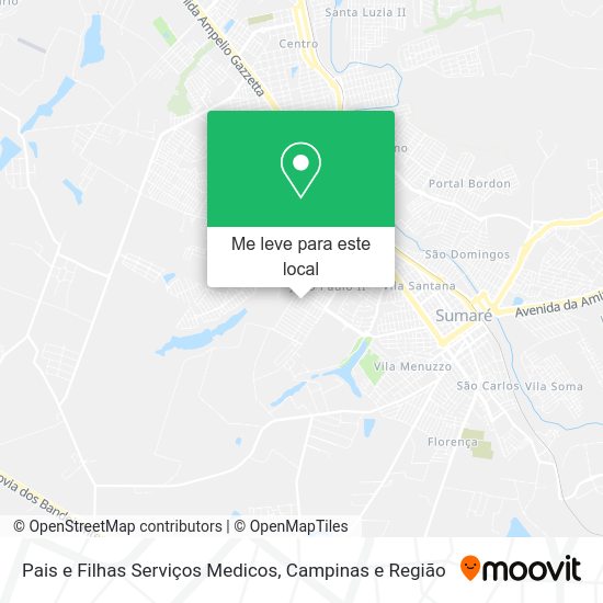 Pais e Filhas Serviços Medicos mapa