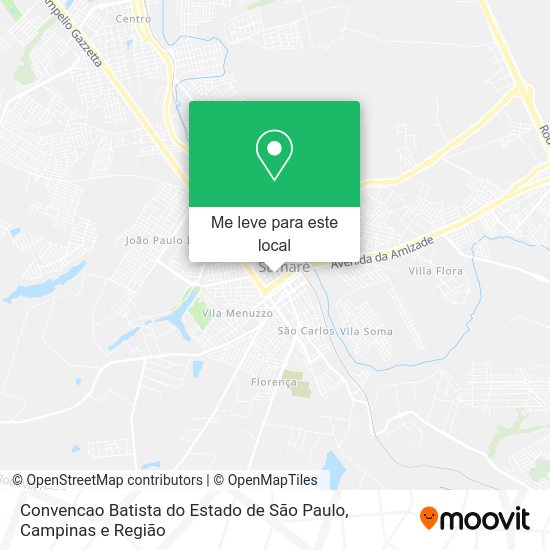 Convencao Batista do Estado de São Paulo mapa