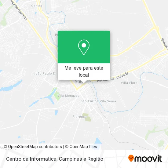Centro da Informatica mapa