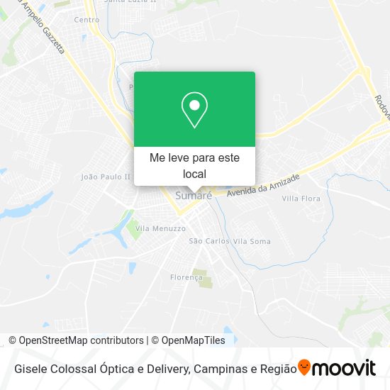 Gisele Colossal Óptica e Delivery mapa