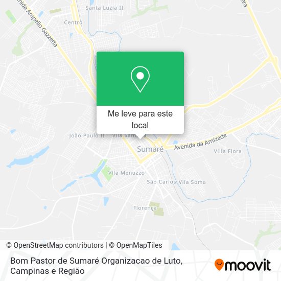 Bom Pastor de Sumaré Organizacao de Luto mapa