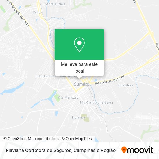 Flaviana Corretora de Seguros mapa