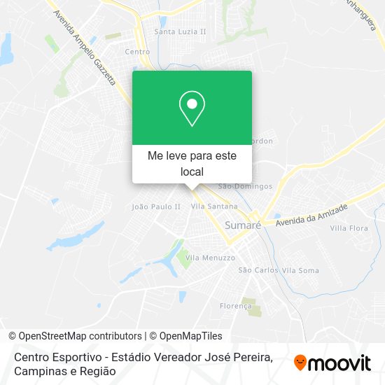 Centro Esportivo - Estádio Vereador José Pereira mapa