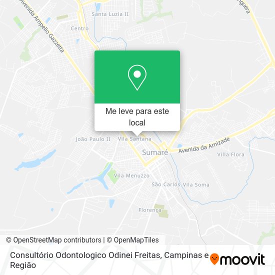 Consultório Odontologico Odinei Freitas mapa