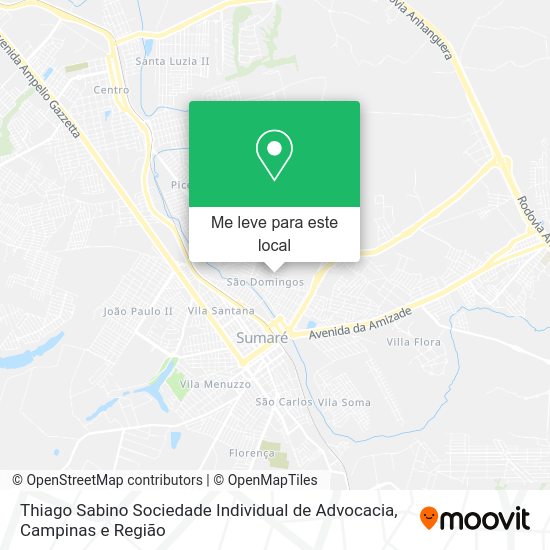 Thiago Sabino Sociedade Individual de Advocacia mapa