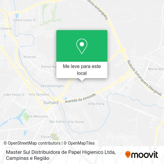 Master Sul Distribuidora de Papel Higienico Ltda mapa