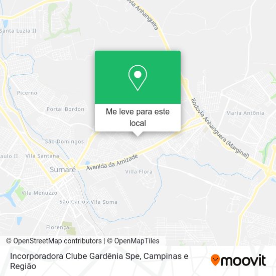 Incorporadora Clube Gardênia Spe mapa