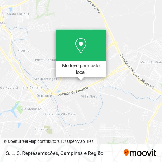 S. L. S. Representações mapa