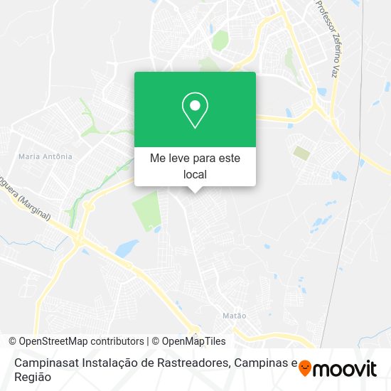 Campinasat Instalação de Rastreadores mapa