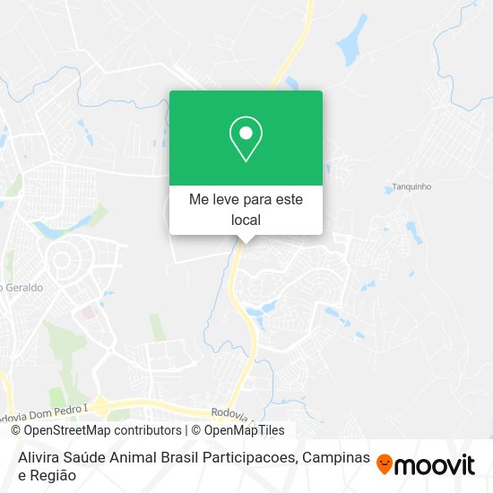 Alivira Saúde Animal Brasil Participacoes mapa
