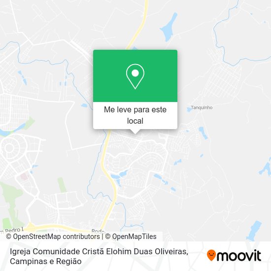Igreja Comunidade Cristã Elohim Duas Oliveiras mapa