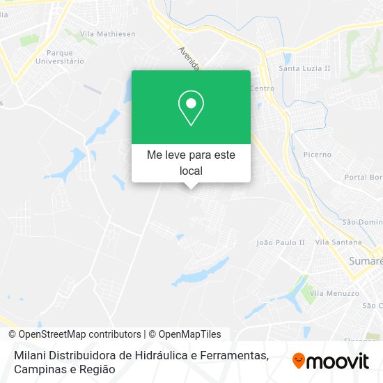 Milani Distribuidora de Hidráulica e Ferramentas mapa