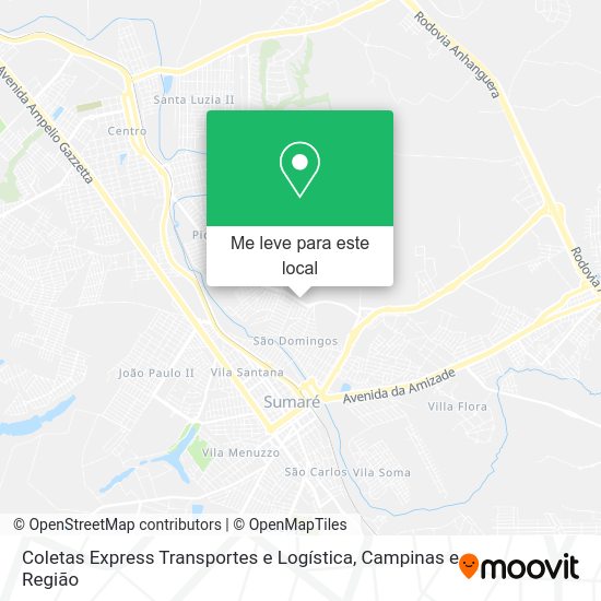Coletas Express Transportes e Logística mapa