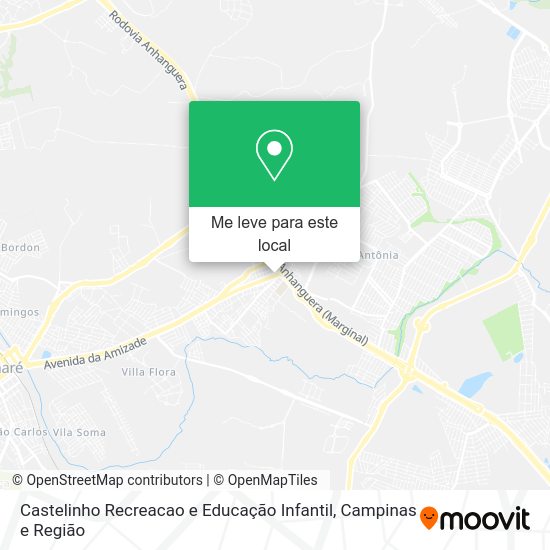 Castelinho Recreacao e Educação Infantil mapa