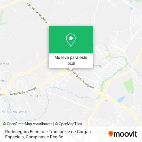 Rodoseguro Escolta e Transporte de Cargas Especiais mapa