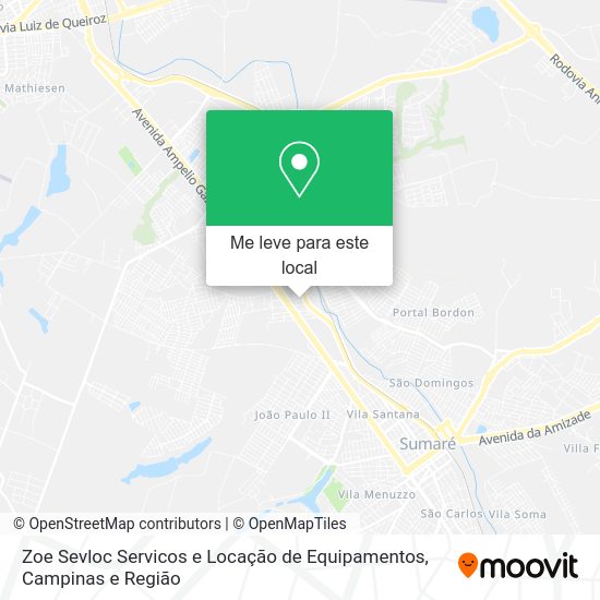 Zoe Sevloc Servicos e Locação de Equipamentos mapa