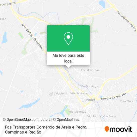 Fas Transportes Comércio de Areia e Pedra mapa