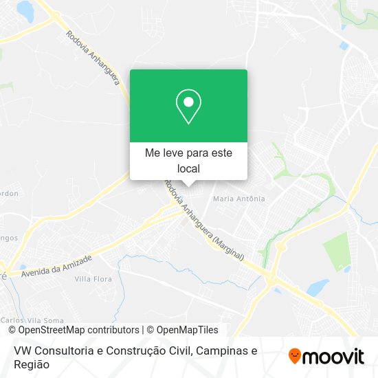 VW Consultoria e Construção Civil mapa