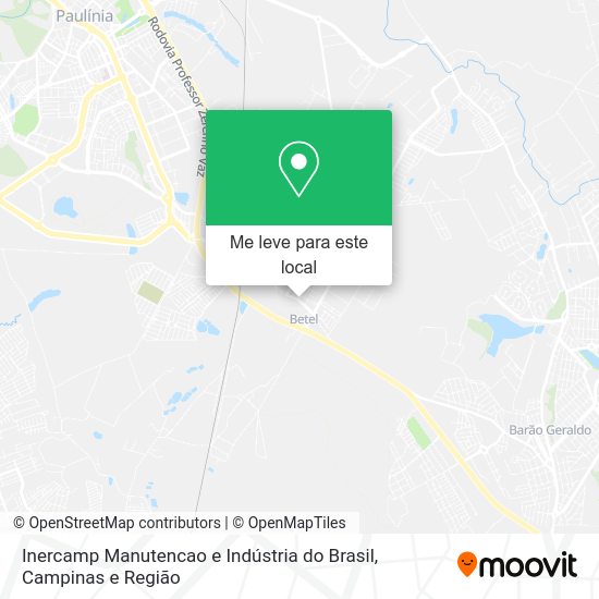 Inercamp Manutencao e Indústria do Brasil mapa