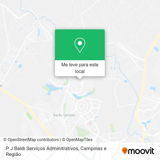 P J Baldi Serviços Adminitrativos mapa
