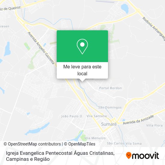 Igreja Evangelica Pentecostal Águas Cristalinas mapa