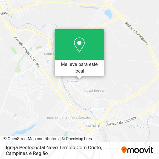 Igreja Pentecostal Novo Templo Com Cristo mapa