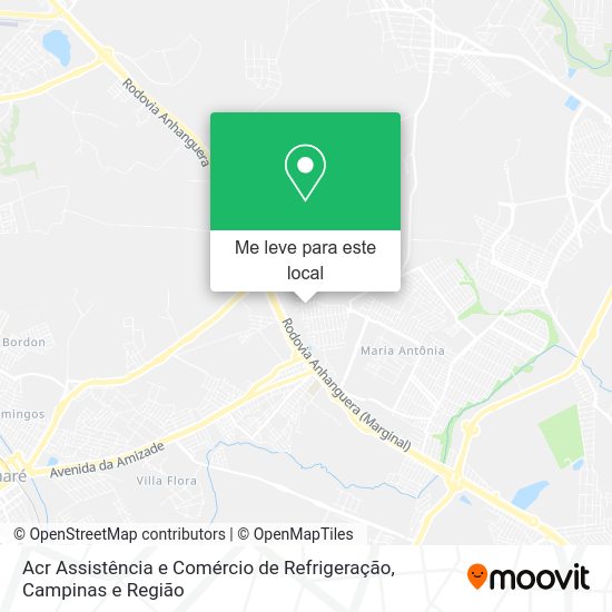 Acr Assistência e Comércio de Refrigeração mapa