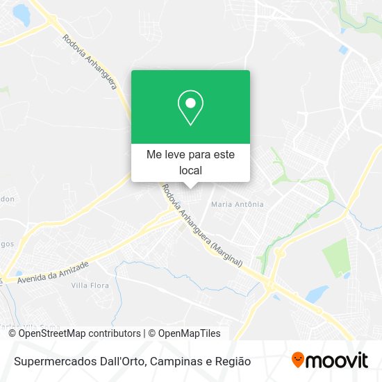 Supermercados Dall'Orto mapa