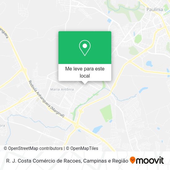 R. J. Costa Comércio de Racoes mapa