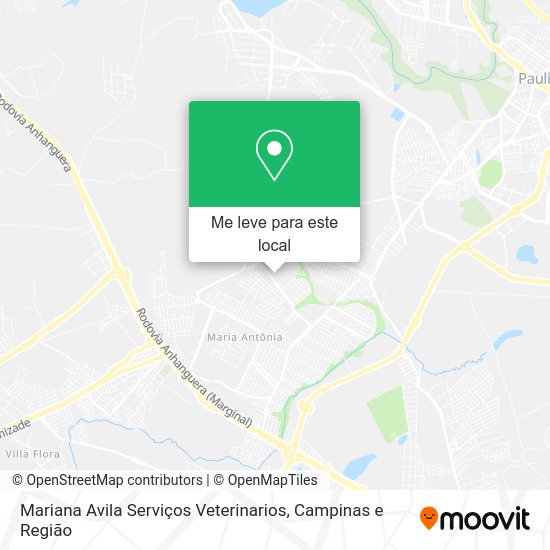Mariana Avila Serviços Veterinarios mapa