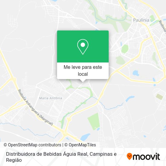 Distribuidora de Bebidas Águia Real mapa